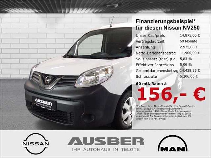 Nissan NV250 Kastenwagen L1H1 2,2t Pro AHK Laderaumboden 180° Türen GJR MFL BT