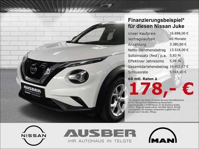 Nissan Juke N-Connecta 17'' Leichtmetallräder AppleCarPlay AndroidAuto PDC hinten