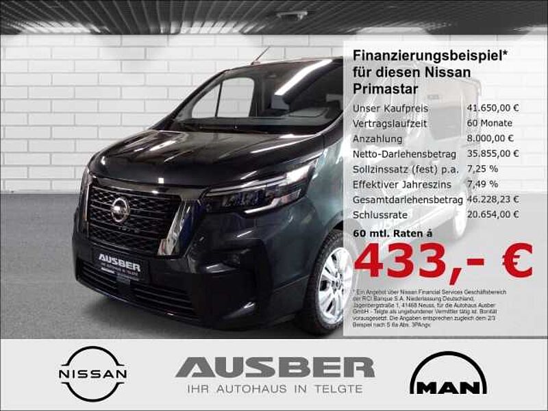 Nissan Primastar Kombi L1H1 DCT TEKNA GJR 2Schiebetüren AHK abnehmbar ScheibentönFolie Design-Pak