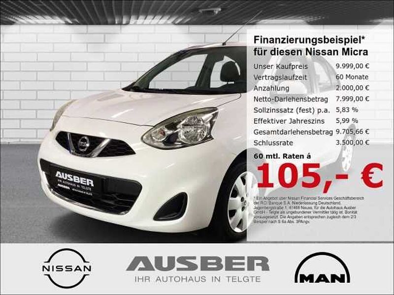 Nissan Micra Acenta 1.2 Tempomat Sitzheiz. GJR 2. Hand