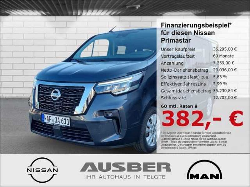 Nissan Primastar Kombi L1H1 8Sitzer TEKNA 2Schiebetüren Automatik Design GJR