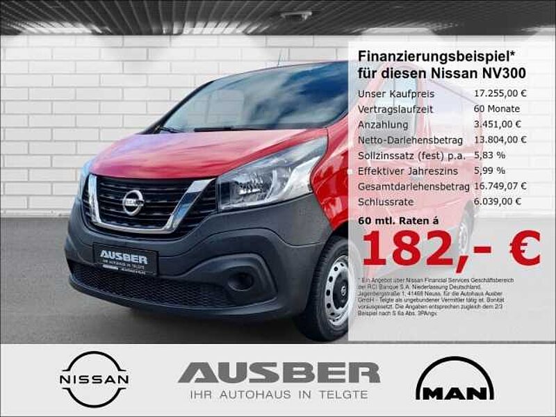 Nissan NV300 Kastenwagen L1H1 2,7t AHK abnehmb. 2,0to LRB-Holz Innenverkl. halbhoch Ganzjahre