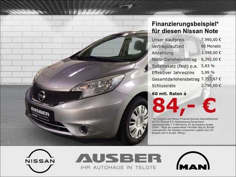 Nissan Note Visia 1.2 Klima Ganzjahresreifen