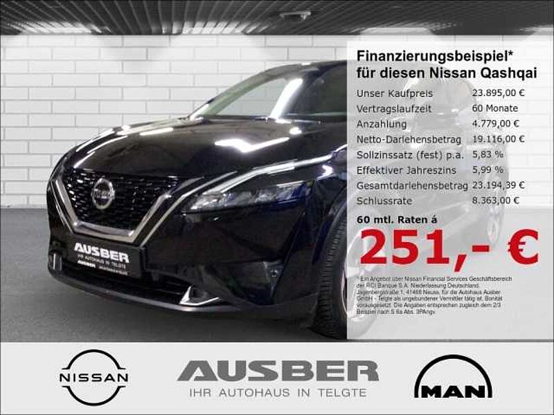 Nissan Qashqai N-Connecta 1.3DIG-T Winterpaket elektr. Heckklappe Ganzjahresreifen