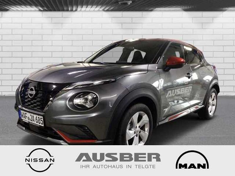 Nissan Juke N-Design Hybrid 1.6 NAVI + Techn. -Paket 19'' 2Farblackierung grey/fuji sunset re